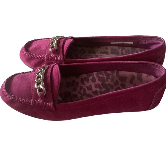 Vionic Fuchsia Balletcore Pink Suede Driving Shoes Size 7 - Picture 3 of 9